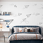 Wall murals Group of paper planes