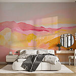 Wall murals Painting of a desert