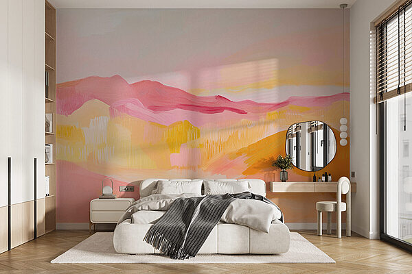 Painting of a desert Wall murals Painting of a desert