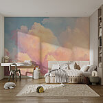 Wall mural Colorful clouds in the sky