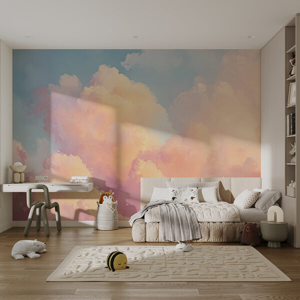 Colorful clouds in the sky Wall mural Colorful clouds in the sky