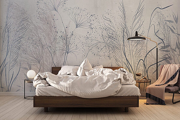 Wall murals Delicate nature-inspired abstract art