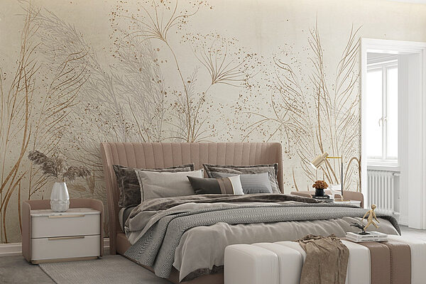 Delicate silhouettes of nature’s beauty Wall murals Delicate silhouettes of nature’s beauty