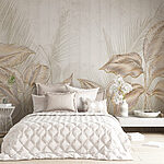 Wall murals Elegant leaves in soft hues.
