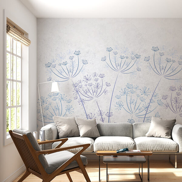 Wall murals Delicate blooms in soft tones (SKU: w02396) Wall murals Wall murals Delicate blooms in soft tones (SKU: w02396)