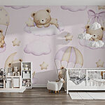 Wall murals Seamless pattern of teddy bears