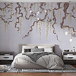 Wall murals Tree with white flowers
