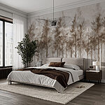 Wall murals Group of trees in a forest