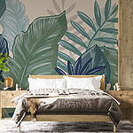 Wall murals Vibrant tropical foliage design
