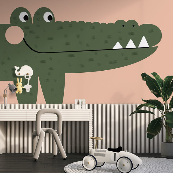 Cartoon of a crocodile Wall murals Cartoon of a crocodile