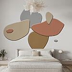 Wall murals Group of stones on a white background