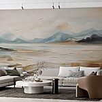 Wall murals Painting of a desert landscape