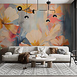 Wall murals Painting of flowers
