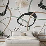 Wall murals Pattern of lines and circles