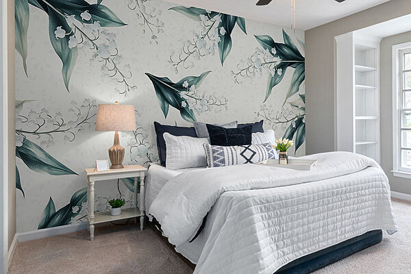 Pattern of flowers and leaves Wall murals Pattern of flowers and leaves