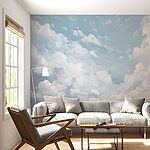 Wall mural Blue sky with clouds
