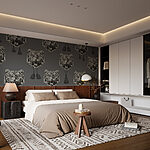 Wall murals Pattern of tiger heads