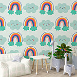 Wall murals Pattern of clouds and rainbows