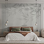 Wall murals Shadow of leaves on a wall