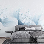 Wall mural Delicate flowers in soft hues