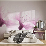 Wall murals Delicate flowers in soft hues