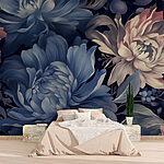 Wall murals Vivid floral patterns in soft hues