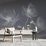 Wall mural Delicate blooms in soft hues