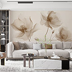Wall mural Delicate petals in soft hues