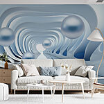 Wall murals Waves of smooth, flowing design