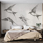 Wall murals Group of birds flying