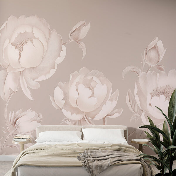 Wallpaper with flowers Wall murals Wallpaper with flowers