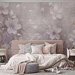 Wall murals Delicate florals with intricate patterns