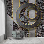 Wall murals Group of letters on a wall