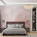 Wall murals Soft waves of gentle hues