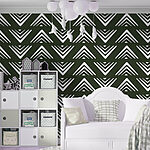 Wall murals Pattern of white triangles