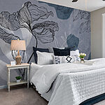 Wall mural Drawing of a flower