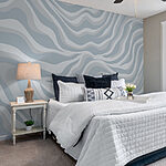 Wall murals White and grey striped background