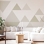 Wall murals Group of triangles in a row