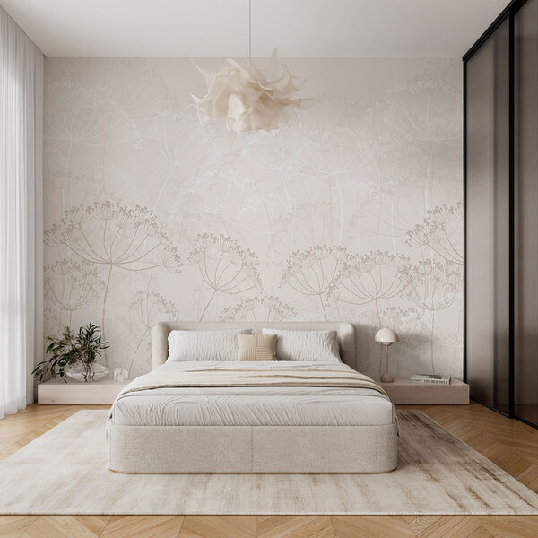 Wall mural Wall mural Delicate flowers on soft background (SKU: w02105v3)