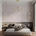 Wall mural Delicate floral patterns on soft background