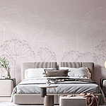 Wall murals Delicate floral patterns on soft background
