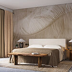 Wall murals Soft textures in warm tones