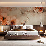 Wall murals Blossoms dancing in soft hues