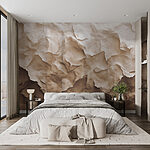 Wall murals Textured layers of organic shapes.