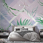 Wall murals Nature’s Canvas with Greenery Patterns
