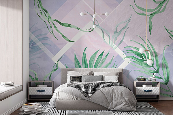 Nature’s Canvas with Greenery Patterns Wall murals Nature’s Canvas with Greenery Patterns