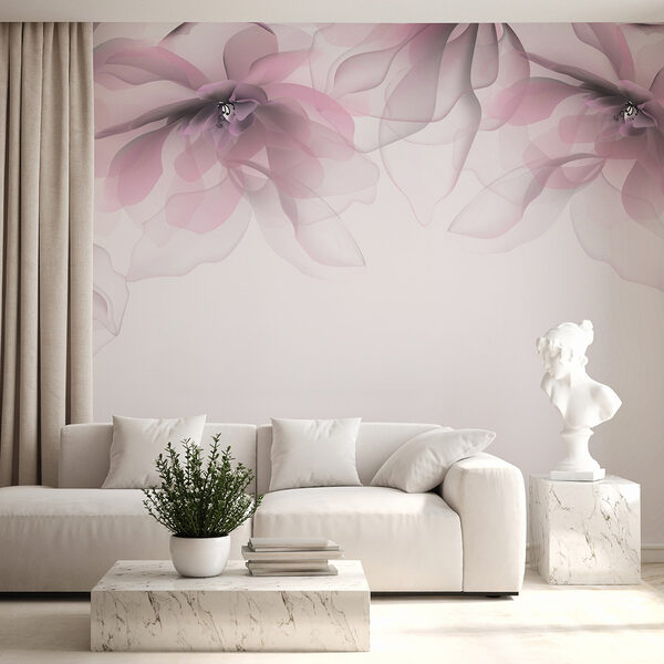 Group of pink flowers Wall murals Group of pink flowers