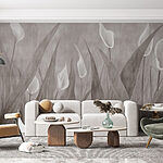 Wall murals Delicate blooms in soft shadows