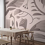 Wall murals Artistic representation of nature’s elements.