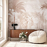 Wall murals Wallpaper with a woman and a man in a dress
